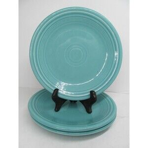 Homer Laughlin Fiesta Green Salad Side Plates 7 1/4" Bundle of 3